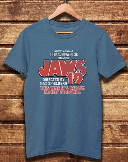 DELUXE Jaws 19 Organic Cotton T-Shirt XS / Faded Denim  - Off World Tees