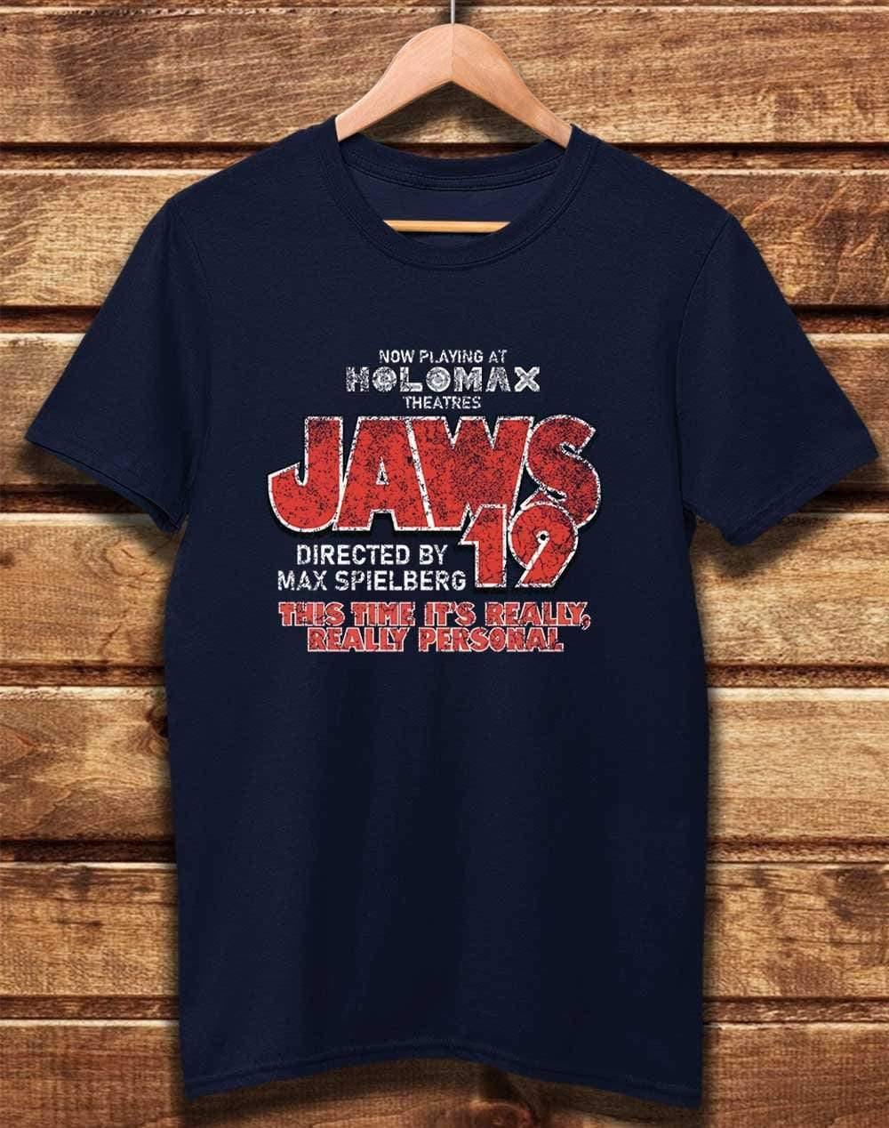 DELUXE Jaws 19 Organic Cotton T-Shirt XS / Navy  - Off World Tees