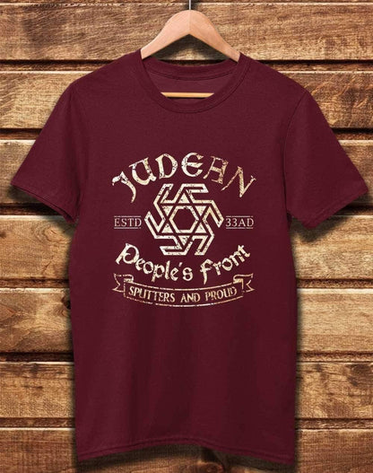 DELUXE Judean People's Front Organic Cotton T-Shirt XS / Burgundy  - Off World Tees