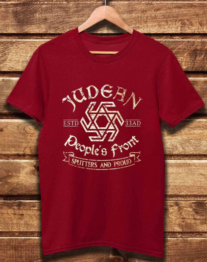 DELUXE Judean People's Front Organic Cotton T-Shirt XS / Dark Red  - Off World Tees