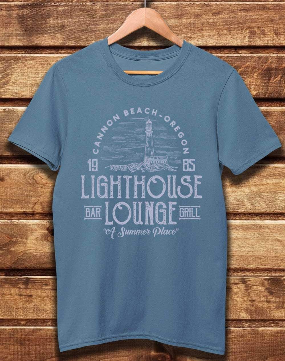 DELUXE Lightouse Lounge 1985 Organic Cotton T-Shirt XS / Faded Denim  - Off World Tees