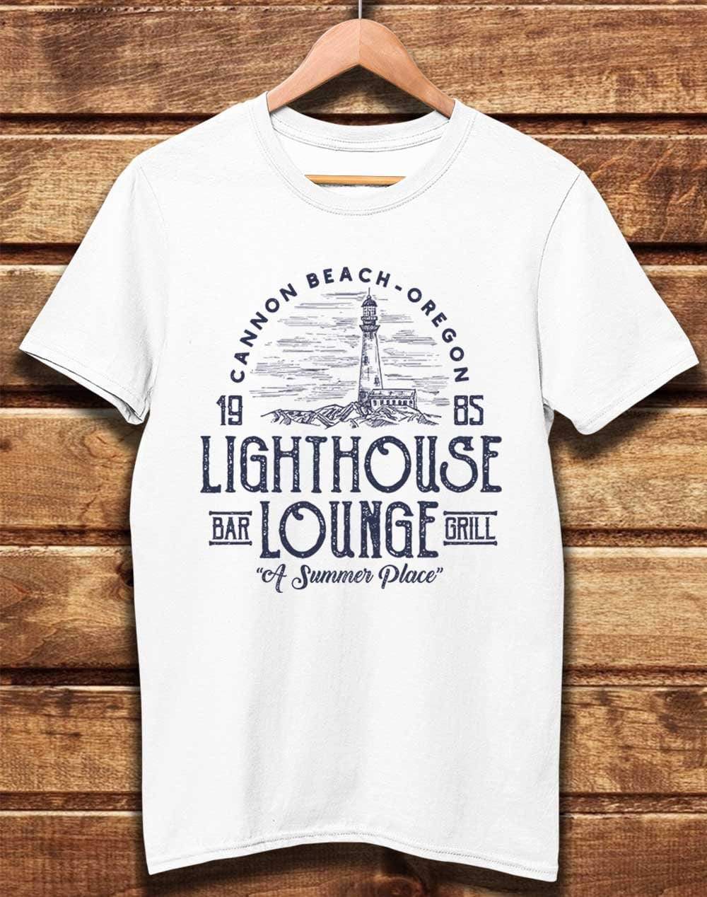 DELUXE Lightouse Lounge 1985 Organic Cotton T-Shirt XS / White  - Off World Tees