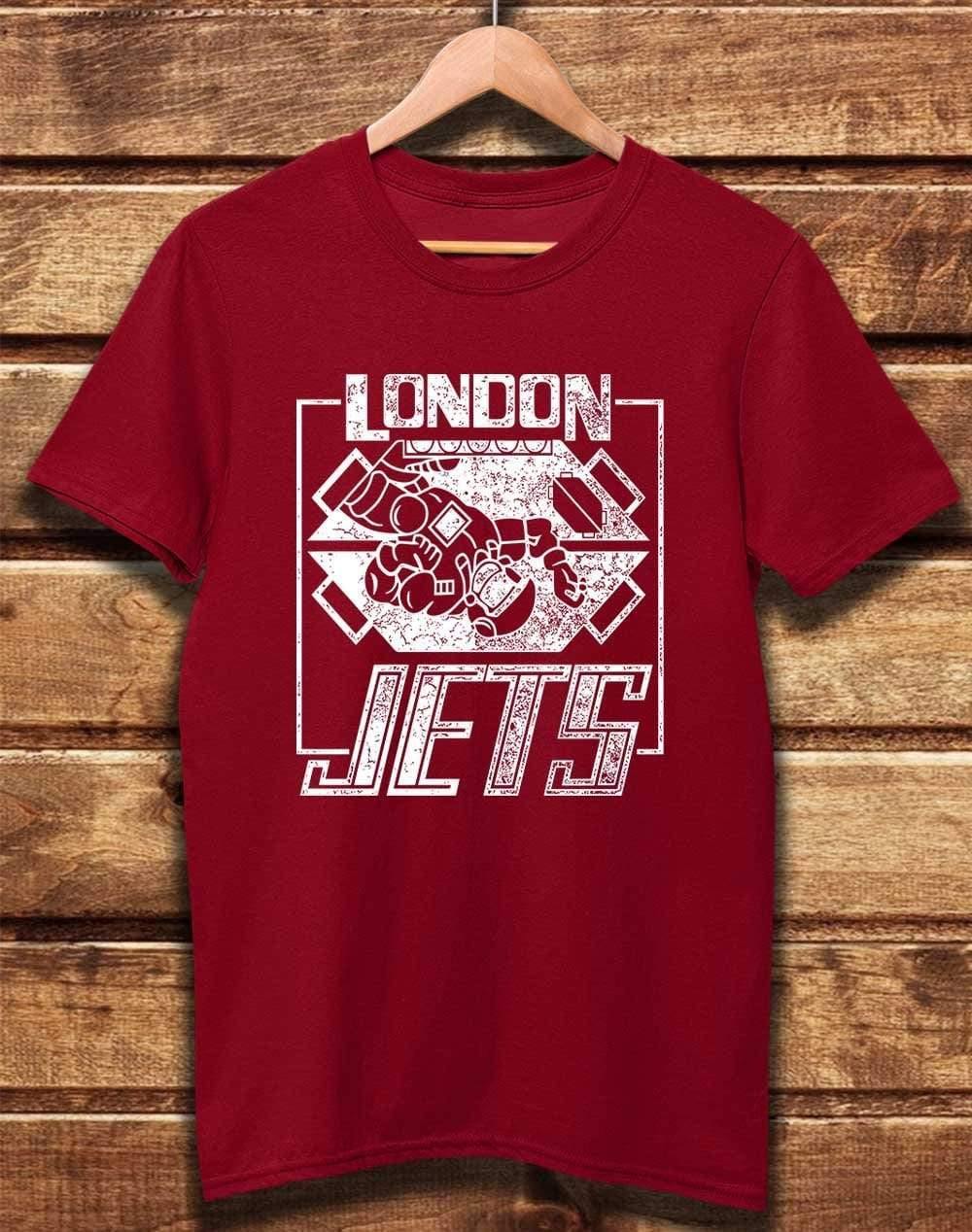 DELUXE London Jets Organic Cotton T-Shirt XS / Dark Red  - Off World Tees