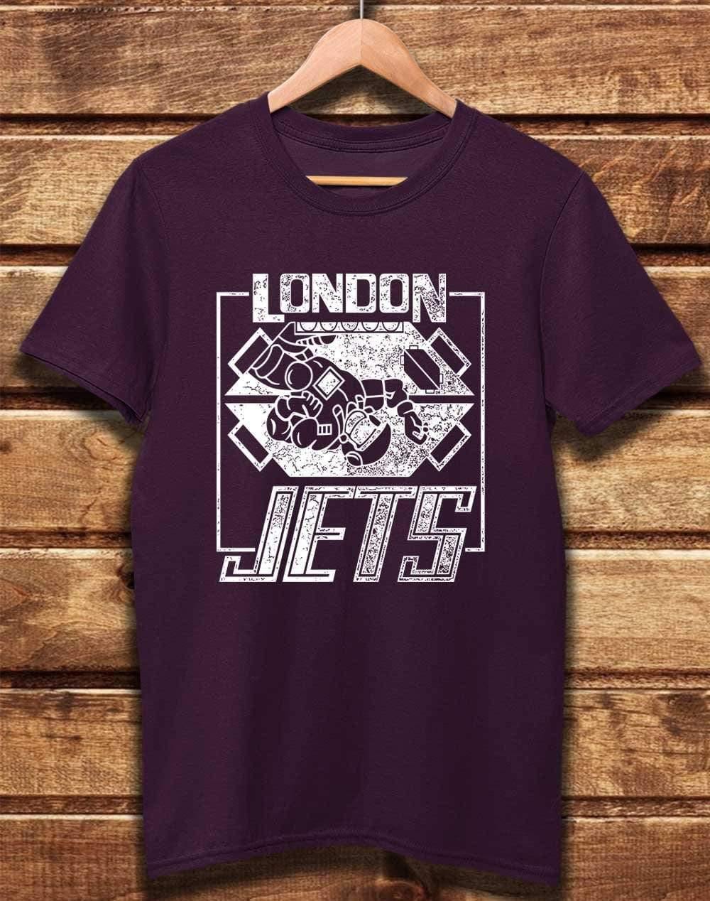 DELUXE London Jets Organic Cotton T-Shirt XS / Eggplant  - Off World Tees