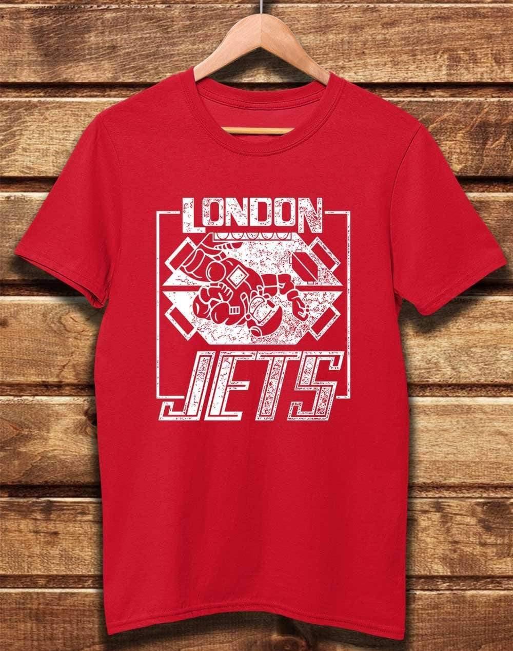 DELUXE London Jets Organic Cotton T-Shirt XS / Red  - Off World Tees