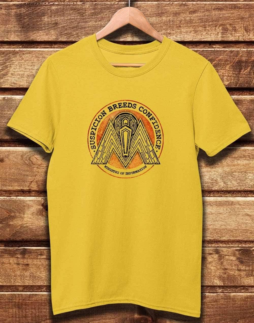 DELUXE Ministry of Information Organic Cotton T-Shirt S / Yellow  - Off World Tees