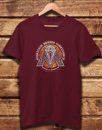 DELUXE Ministry of Information Organic Cotton T-Shirt XS / Burgundy  - Off World Tees