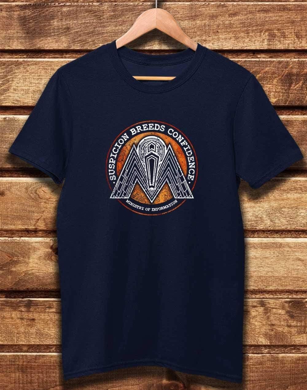 DELUXE Ministry of Information Organic Cotton T-Shirt XS / Navy  - Off World Tees