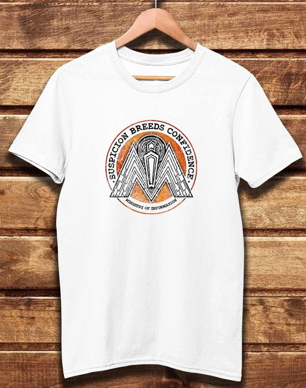 DELUXE Ministry of Information Organic Cotton T-Shirt XS / White  - Off World Tees