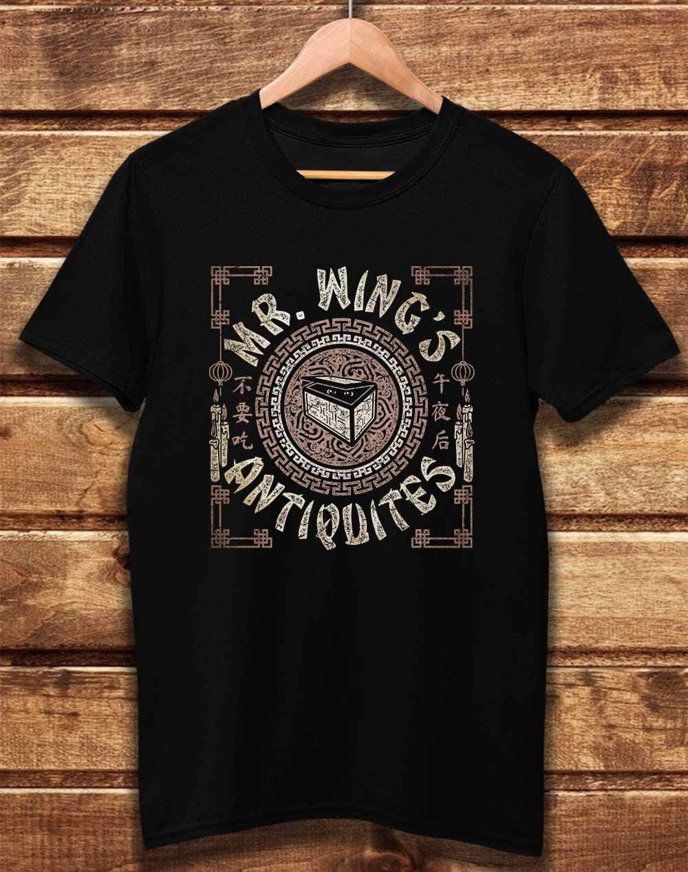 DELUXE Mr Wing's Antiquites Organic Cotton T-Shirt XS / Black  - Off World Tees