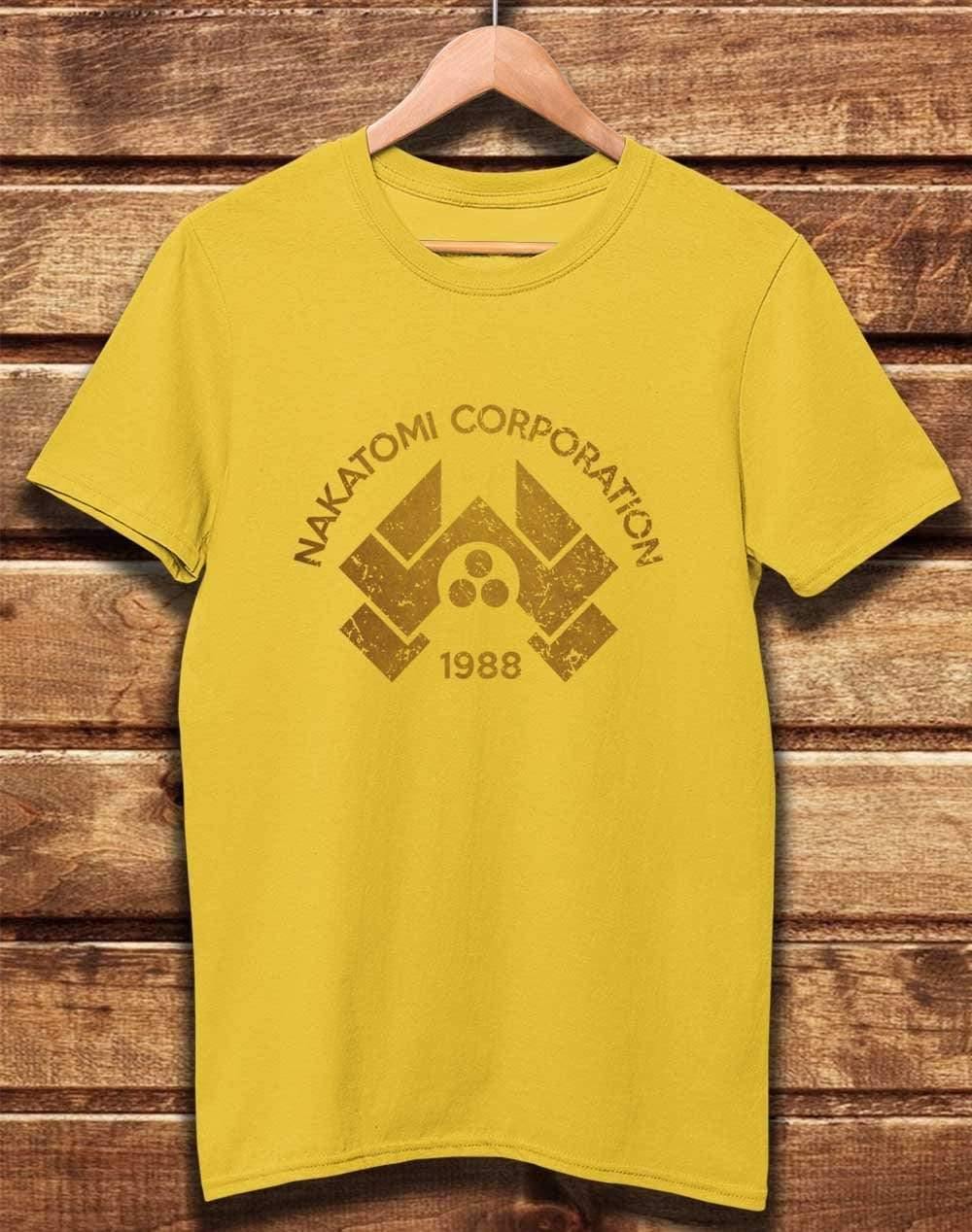 DELUXE Nakatomi Corporation 1988 Organic Cotton T-Shirt S / Yellow  - Off World Tees