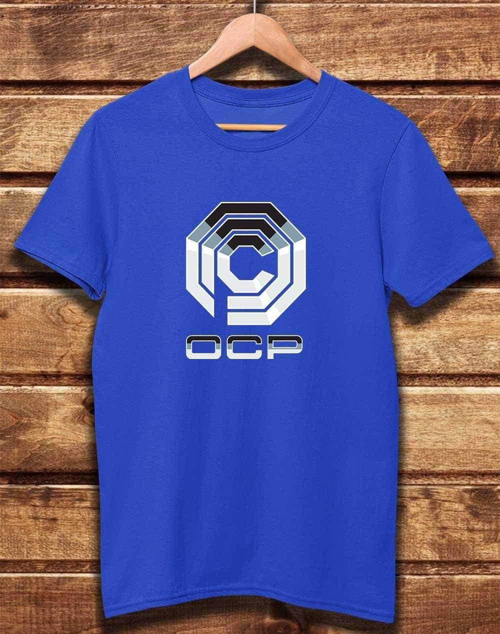 DELUXE Omni Consumer Products OCP Organic Cotton T-Shirt XS / Bright Blue  - Off World Tees