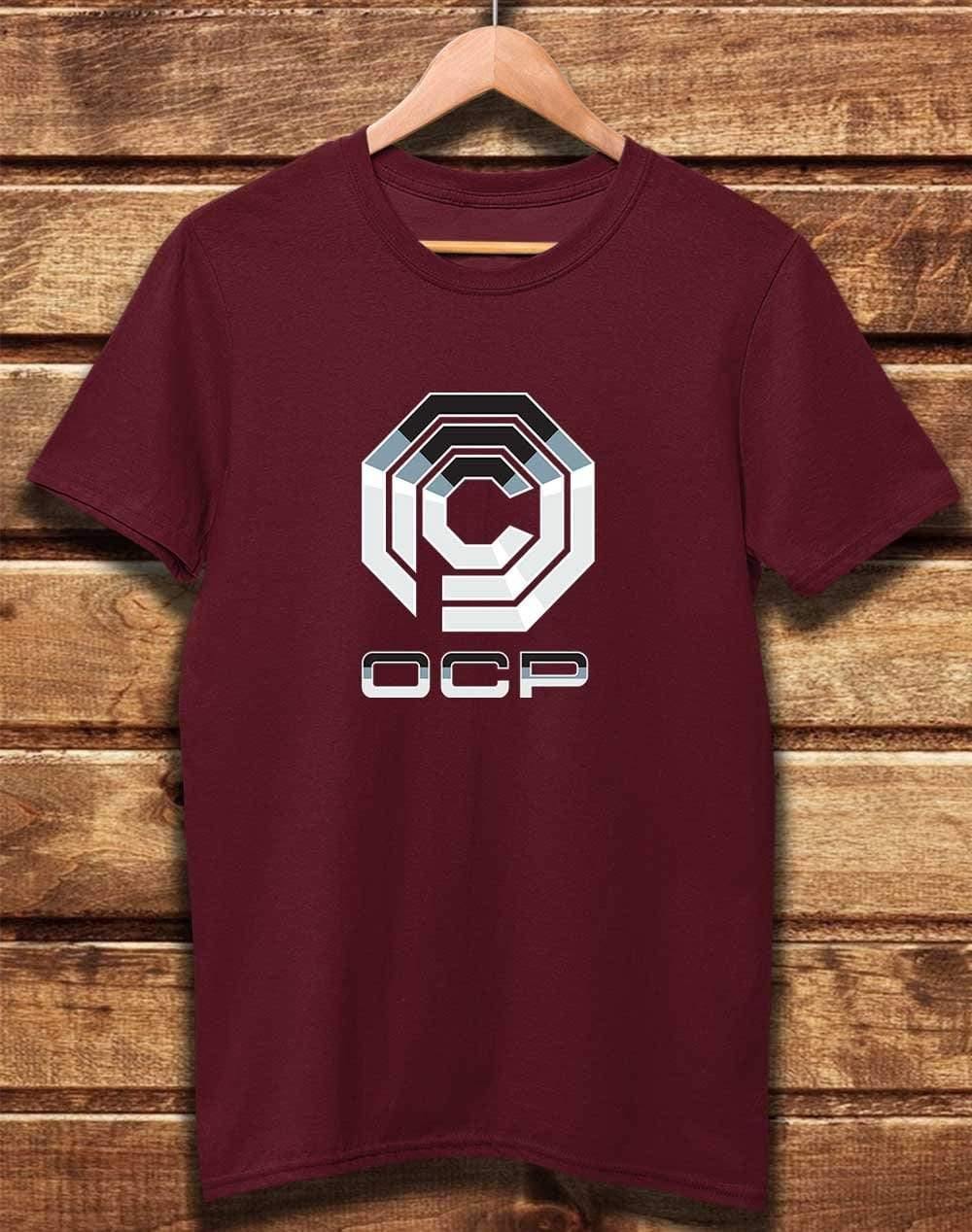 DELUXE Omni Consumer Products OCP Organic Cotton T-Shirt XS / Burgundy  - Off World Tees