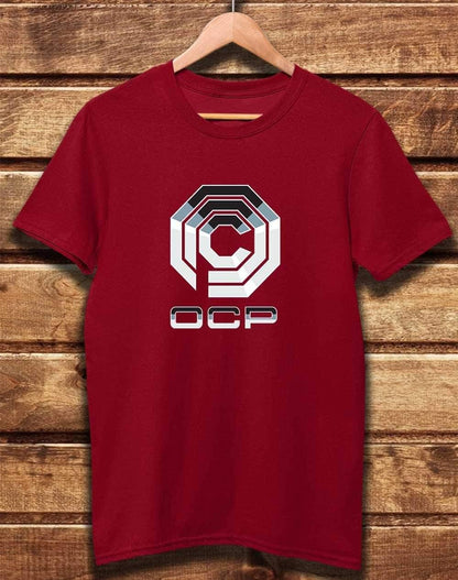 DELUXE Omni Consumer Products OCP Organic Cotton T-Shirt XS / Dark Red  - Off World Tees