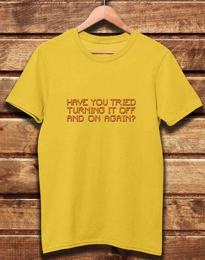 DELUXE On and Off Again Organic Cotton T-Shirt S / Yellow  - Off World Tees