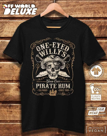 DELUXE One-Eyed Willy's Pirate Rum Organic Cotton T-Shirt  - Off World Tees