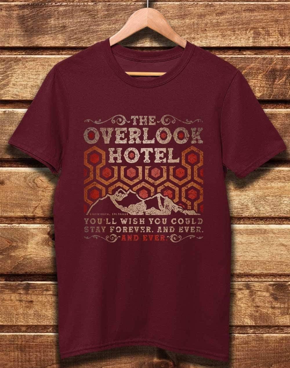 DELUXE Overlook Hotel Organic Cotton T-Shirt XS / Burgundy  - Off World Tees