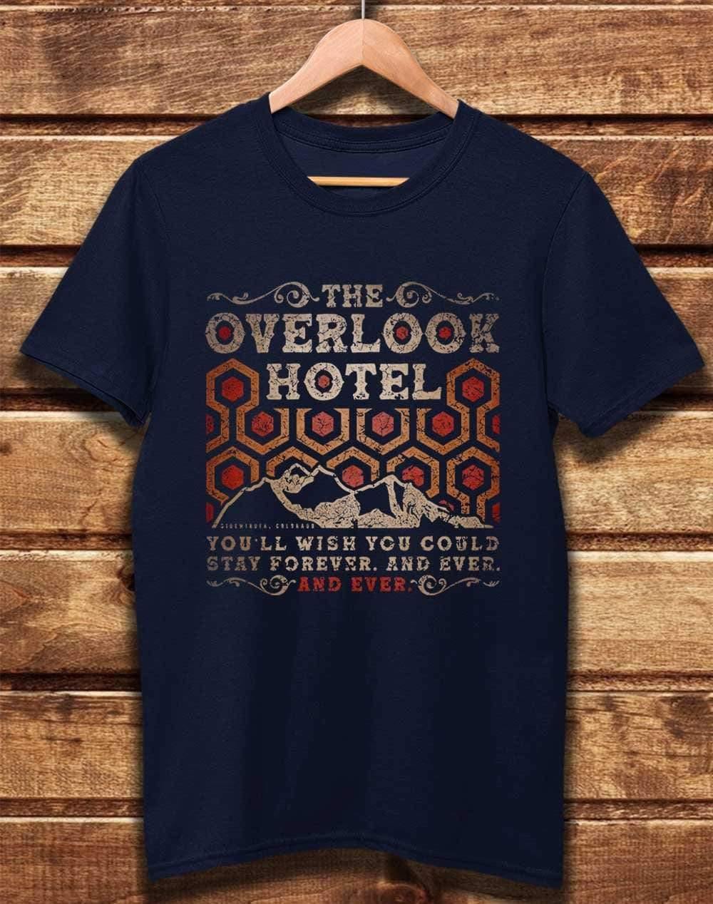 DELUXE Overlook Hotel Organic Cotton T-Shirt XS / Navy  - Off World Tees
