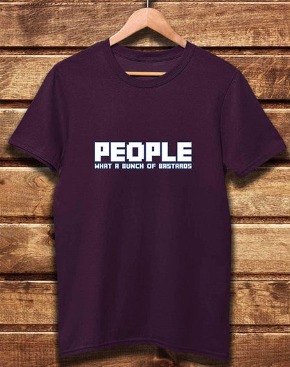 DELUXE People = Bastards Organic Cotton T-Shirt XS / Eggplant  - Off World Tees