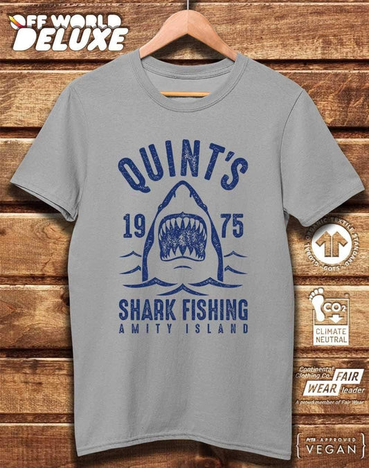 DELUXE Quint's Shark Fishing 1975 Organic Cotton T-Shirt  - Off World Tees