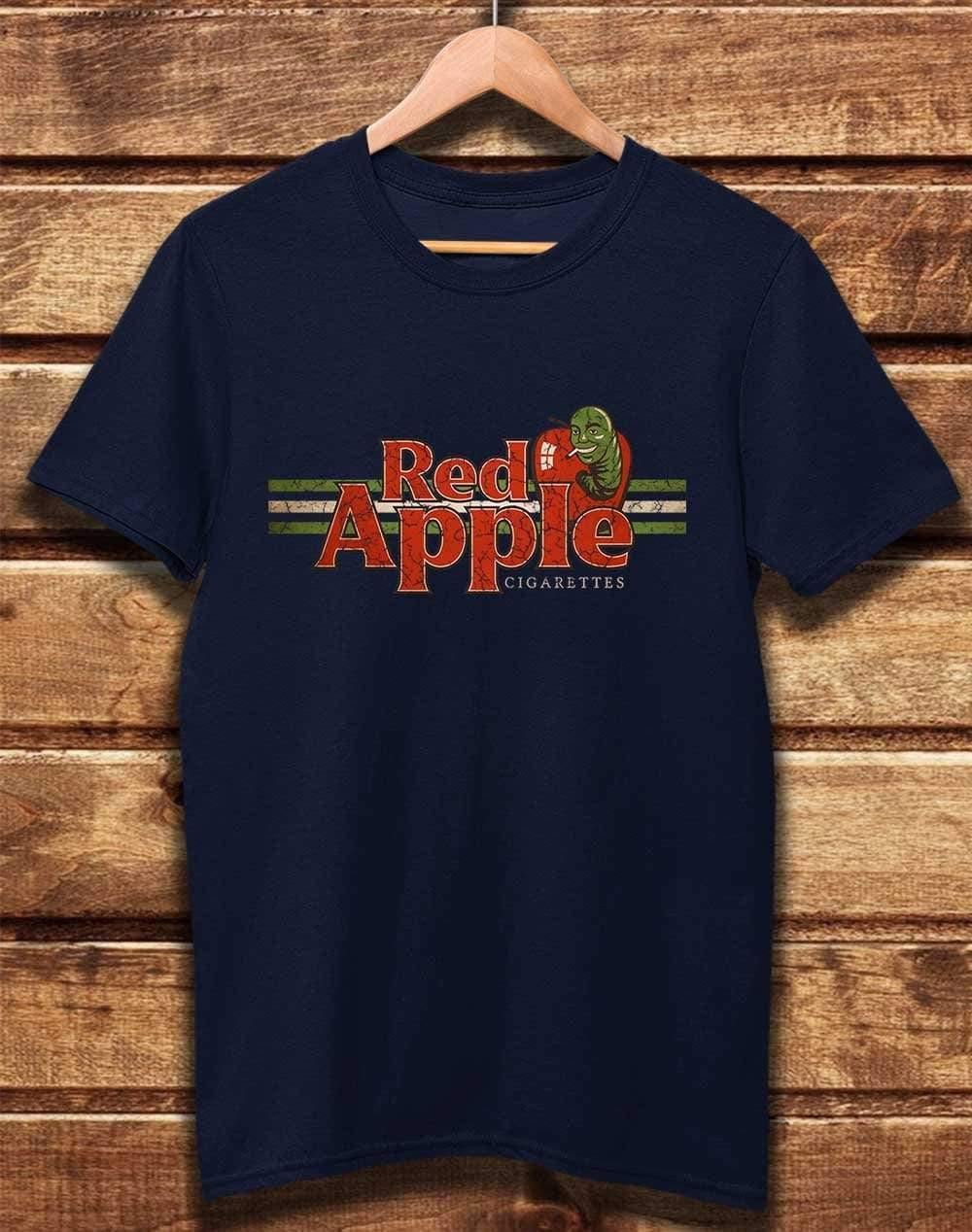 DELUXE Red Apple Cigarettes Organic Cotton T-Shirt XS / Navy  - Off World Tees