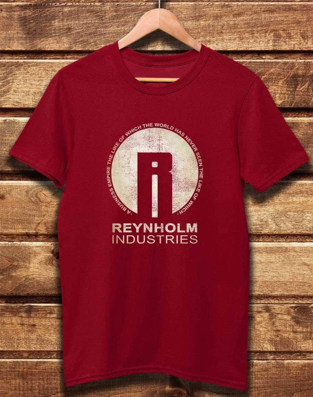 DELUXE Reynholm Industries Organic Cotton T-Shirt XS / Dark Red  - Off World Tees
