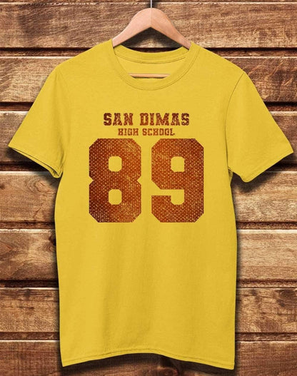 DELUXE San Dimas High School 89 Organic Cotton T-Shirt S / Yellow  - Off World Tees
