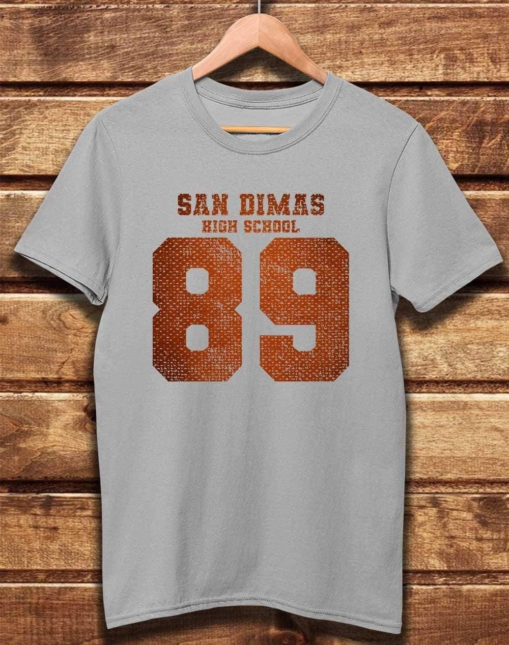 DELUXE San Dimas High School 89 Organic Cotton T-Shirt XS / Light Grey  - Off World Tees