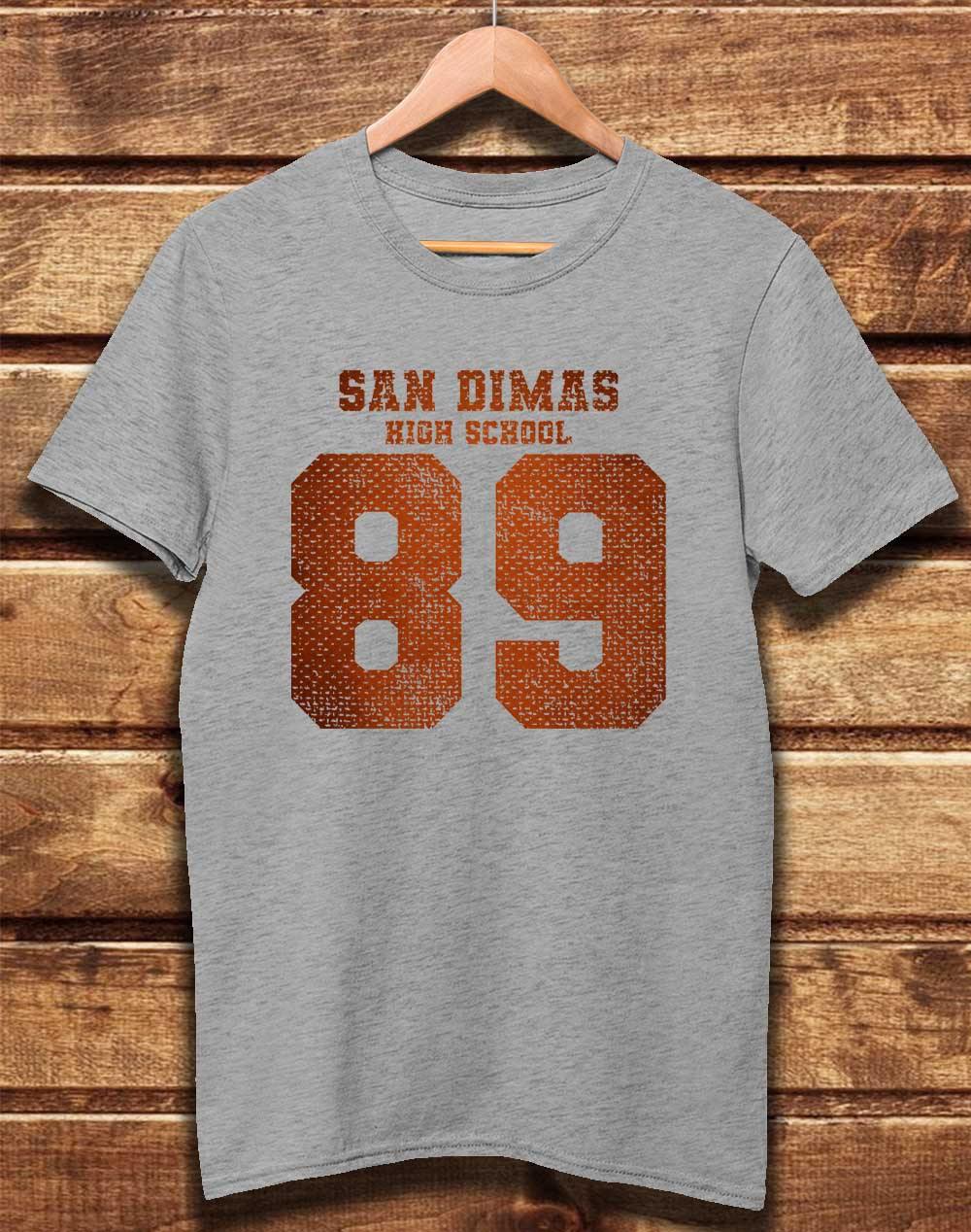 DELUXE San Dimas High School 89 Organic Cotton T-Shirt XS / Melange Grey  - Off World Tees
