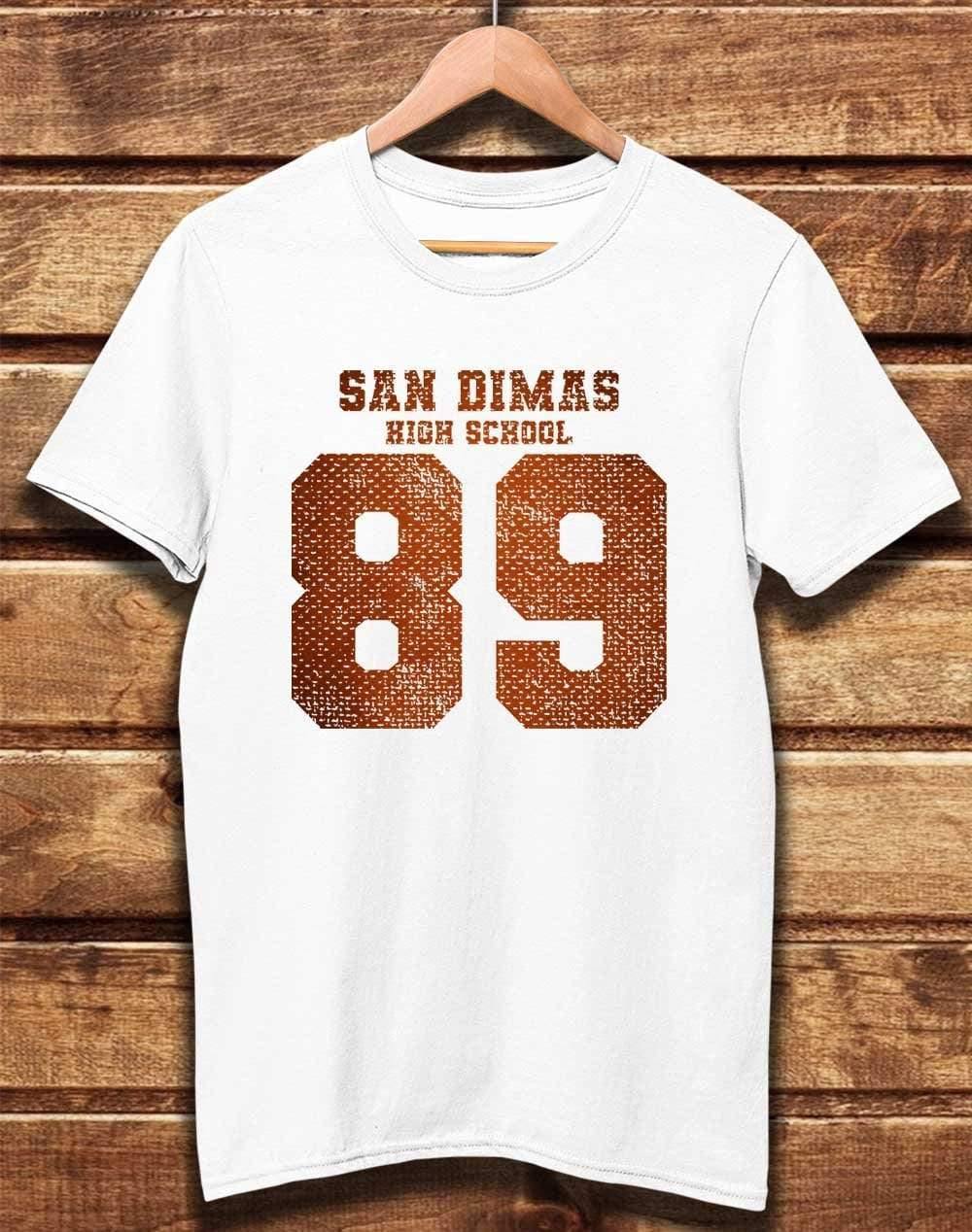 DELUXE San Dimas High School 89 Organic Cotton T-Shirt XS / White  - Off World Tees