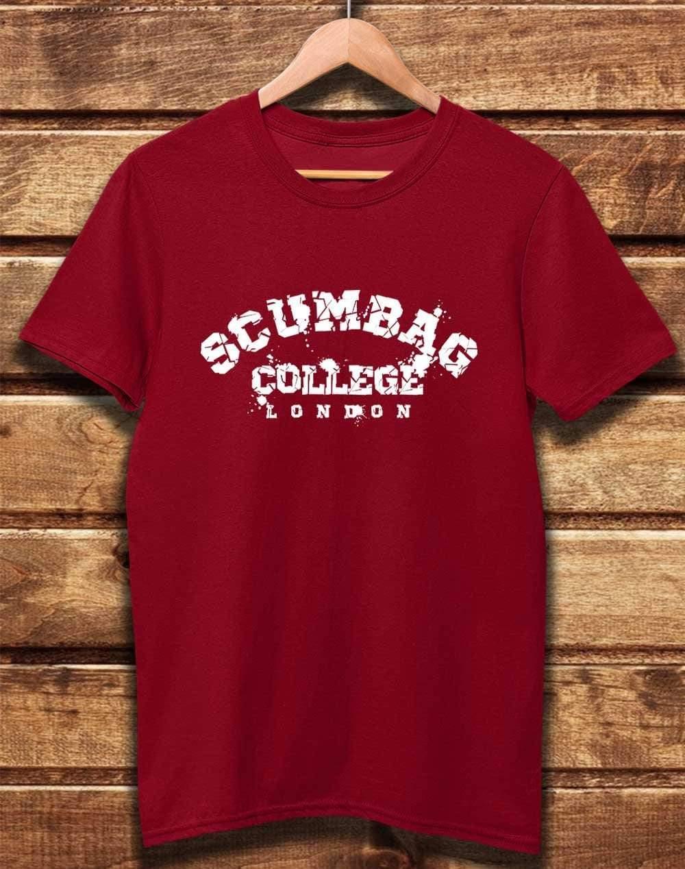 DELUXE Scumbag College Organic Cotton T-Shirt XS / Dark Red  - Off World Tees