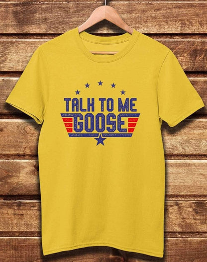 DELUXE Talk to me Goose Organic Cotton T-Shirt S / Yellow  - Off World Tees