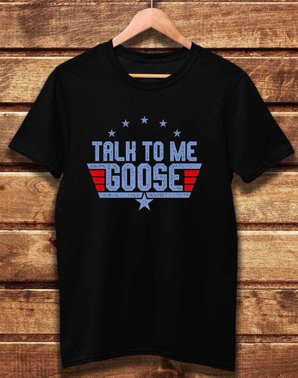 DELUXE Talk to me Goose Organic Cotton T-Shirt XS / Black  - Off World Tees