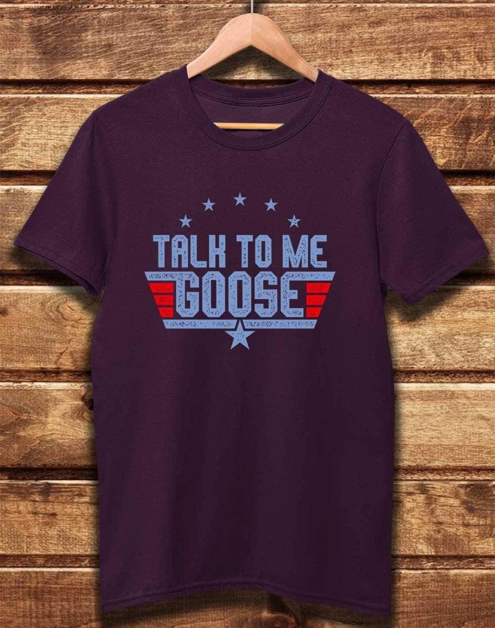 DELUXE Talk to me Goose Organic Cotton T-Shirt XS / Eggplant  - Off World Tees