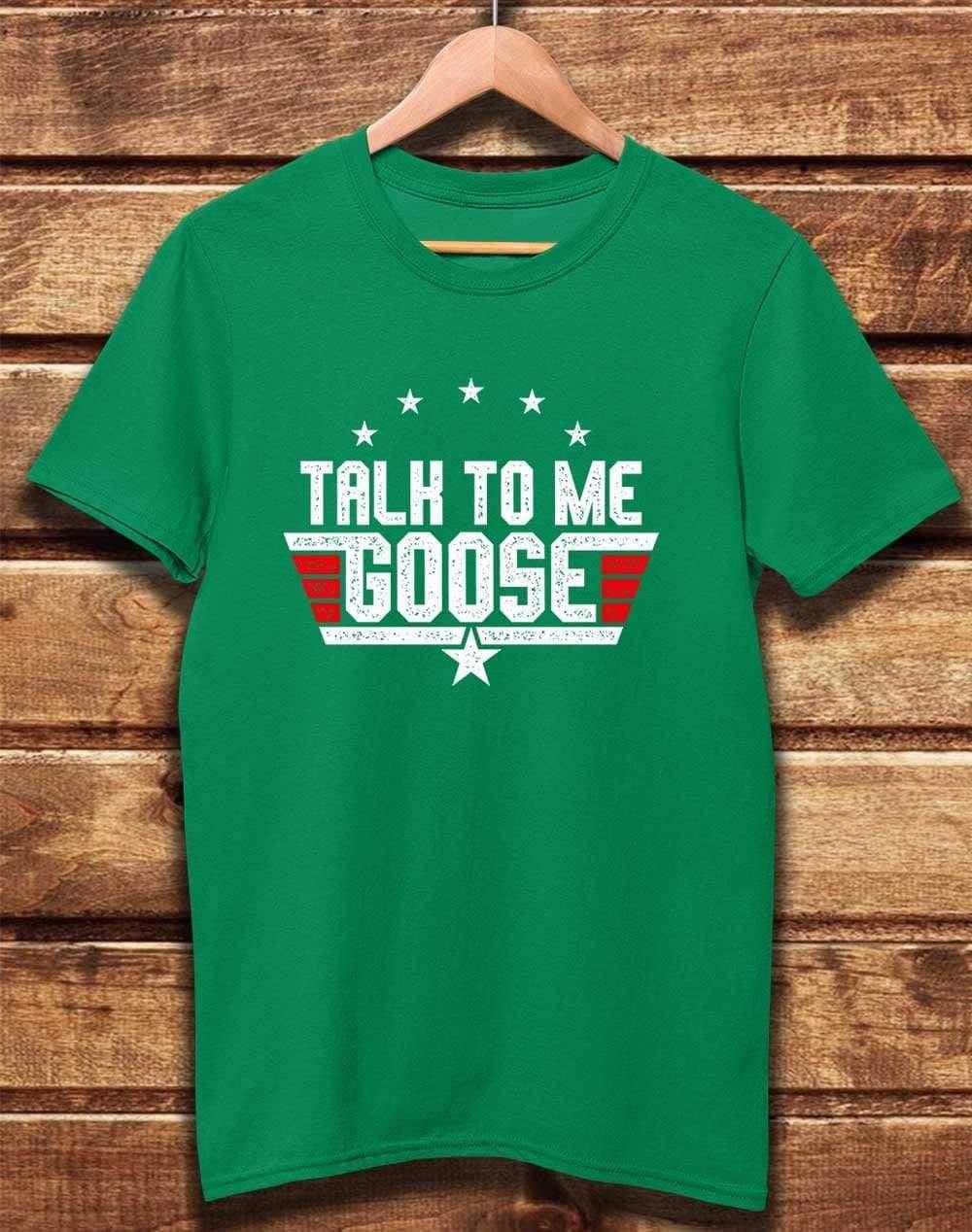 DELUXE Talk to me Goose Organic Cotton T-Shirt XS / Kelly Green  - Off World Tees