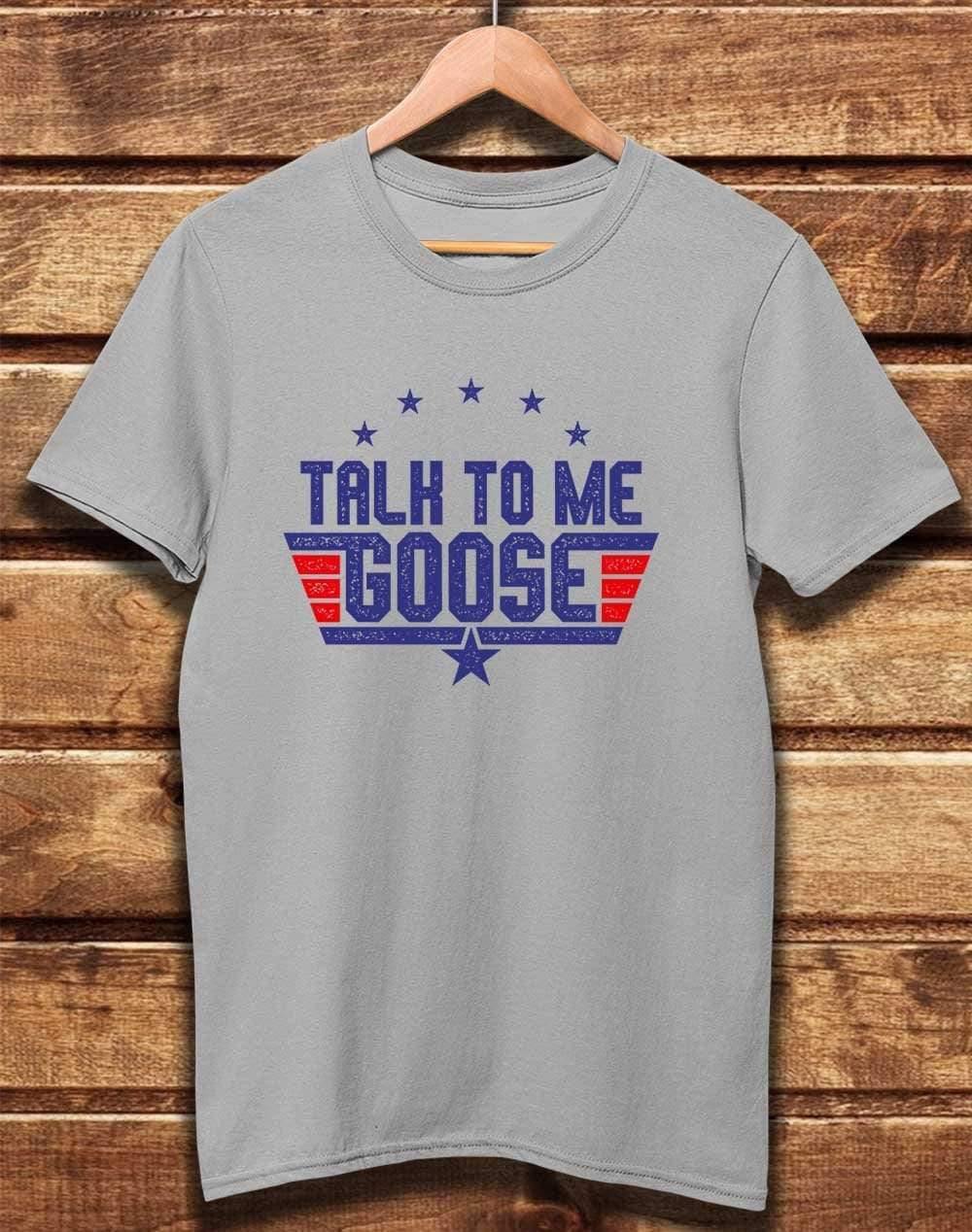 DELUXE Talk to me Goose Organic Cotton T-Shirt XS / Light Grey  - Off World Tees
