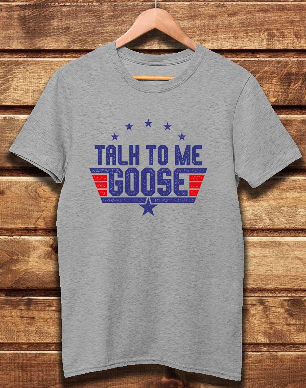 DELUXE Talk to me Goose Organic Cotton T-Shirt XS / Melange Grey  - Off World Tees