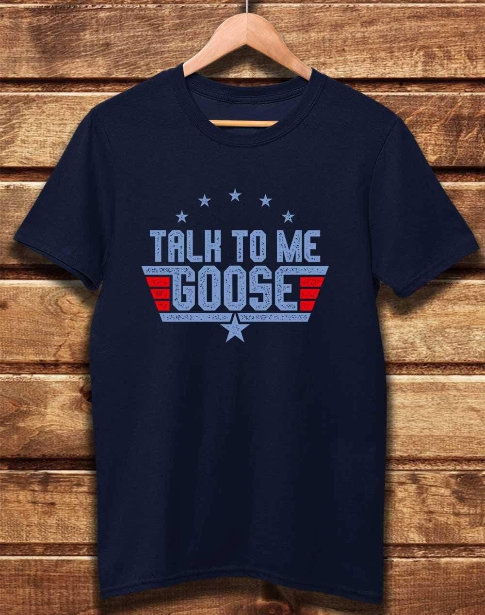 DELUXE Talk to me Goose Organic Cotton T-Shirt XS / Navy  - Off World Tees