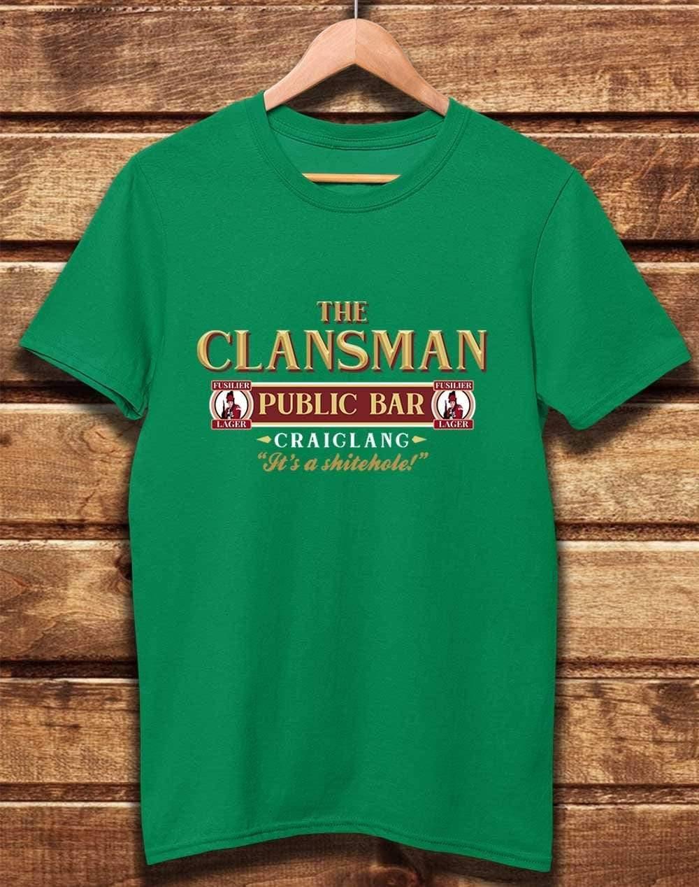 DELUXE The Clansman Public Bar Organic Cotton T-Shirt XS / Kelly Green  - Off World Tees