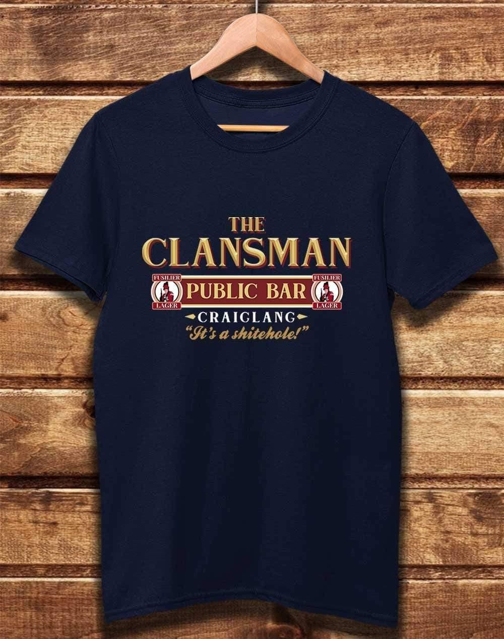 DELUXE The Clansman Public Bar Organic Cotton T-Shirt XS / Navy  - Off World Tees