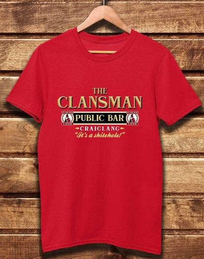DELUXE The Clansman Public Bar Organic Cotton T-Shirt XS / Red  - Off World Tees