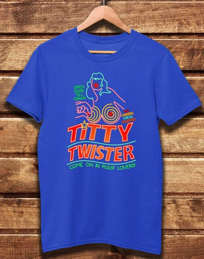 DELUXE Titty Twister Organic Cotton T-Shirt XS / Bright Blue  - Off World Tees