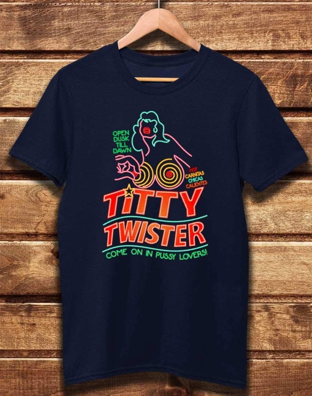 DELUXE Titty Twister Organic Cotton T-Shirt XS / Navy  - Off World Tees