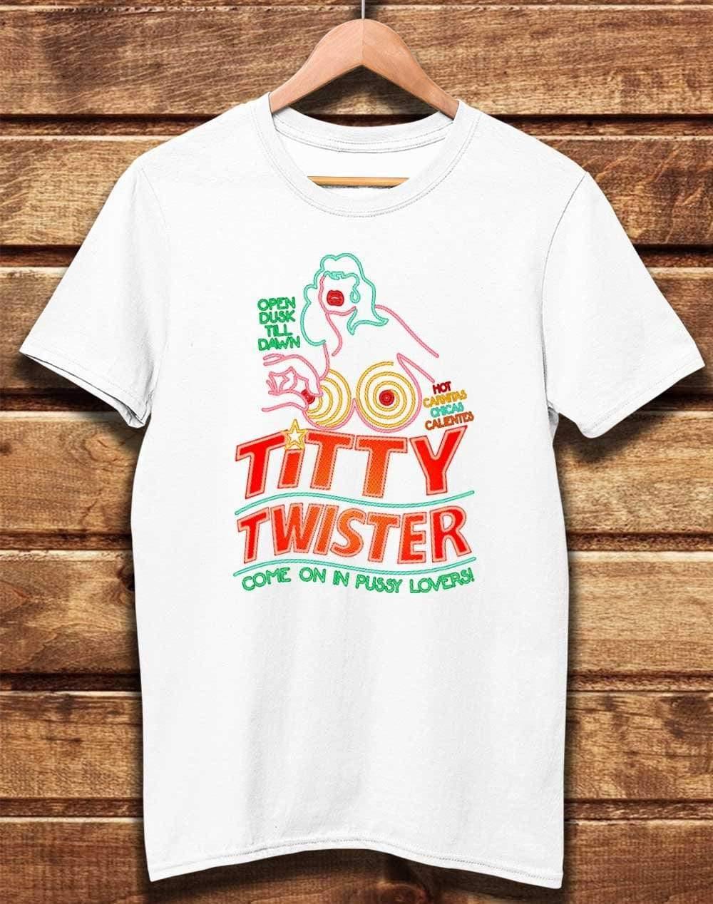 DELUXE Titty Twister Organic Cotton T-Shirt XS / White  - Off World Tees