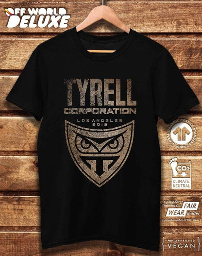 DELUXE Tyrell Corporation Distressed Logo Organic Cotton T-Shirt  - Off World Tees