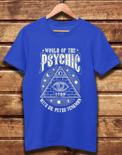DELUXE World of the Psychic Organic Cotton T-Shirt XS / Bright Blue  - Off World Tees