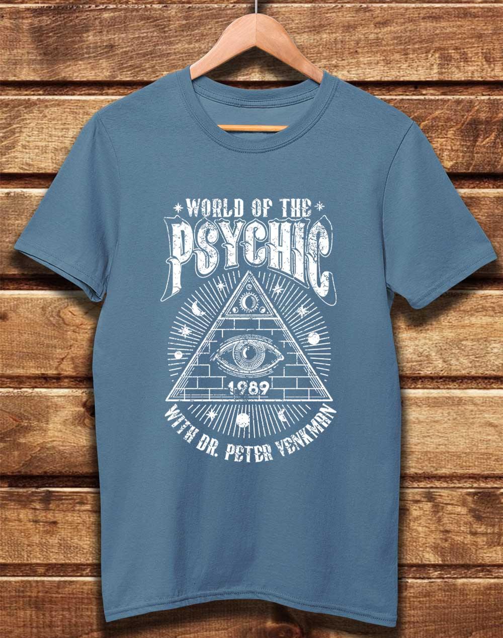 DELUXE World of the Psychic Organic Cotton T-Shirt XS / Faded Denim  - Off World Tees