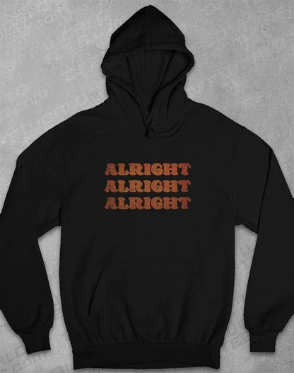 Alright Alright Alright Hoodie XS / Jet Black  - Off World Tees