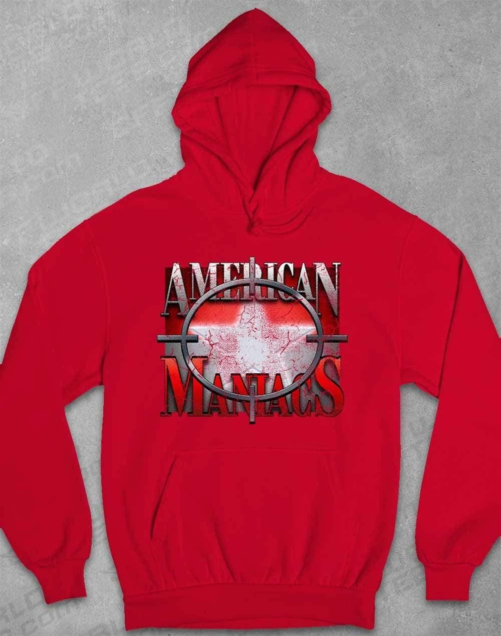 American Maniacs - Hoodie XS / Fire Red  - Off World Tees