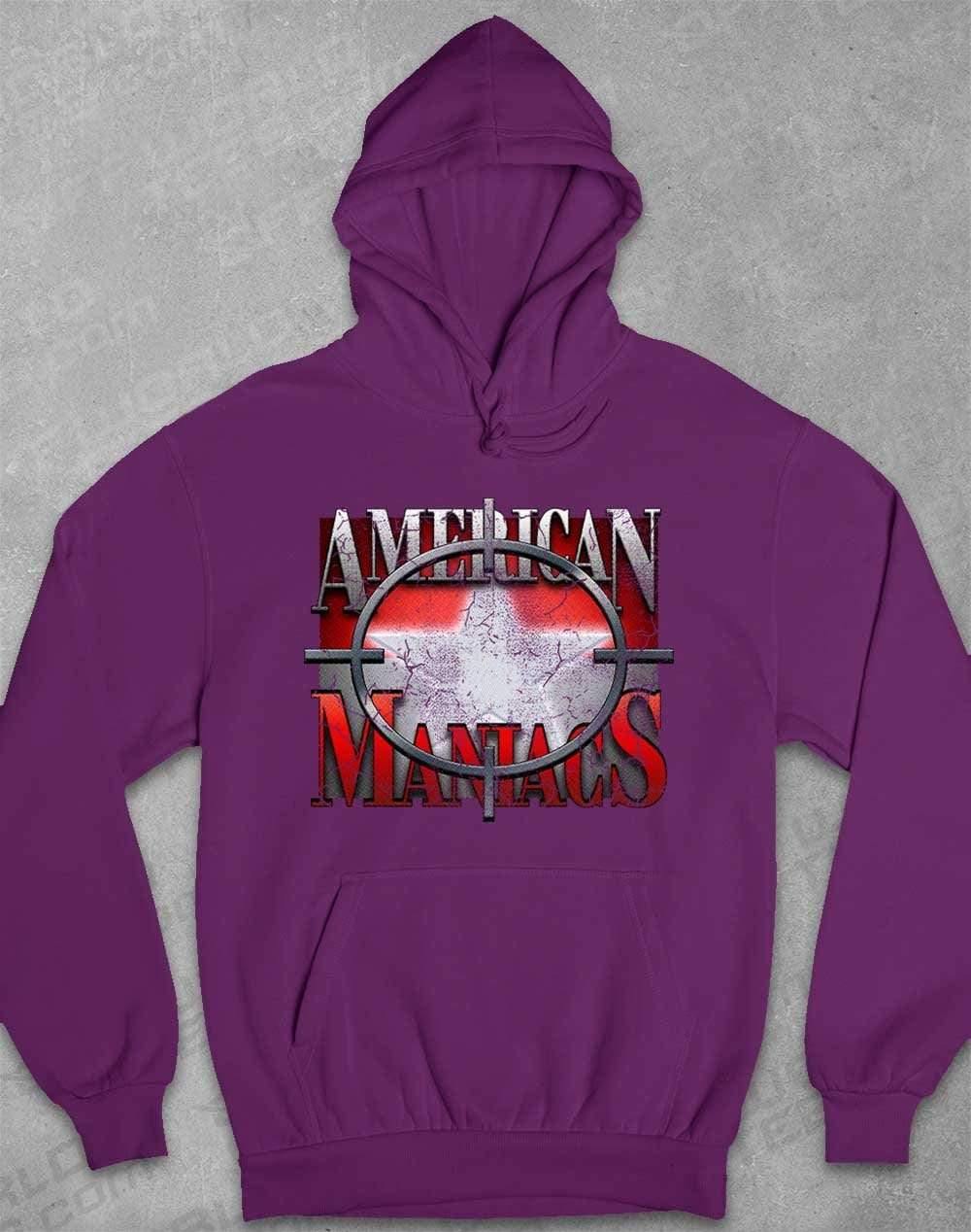 American Maniacs - Hoodie XS / Plum  - Off World Tees